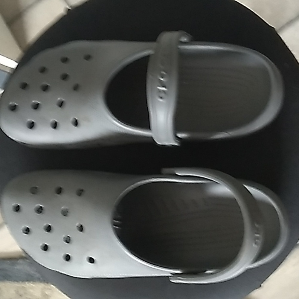 Men's slate gray Crocs- size 12